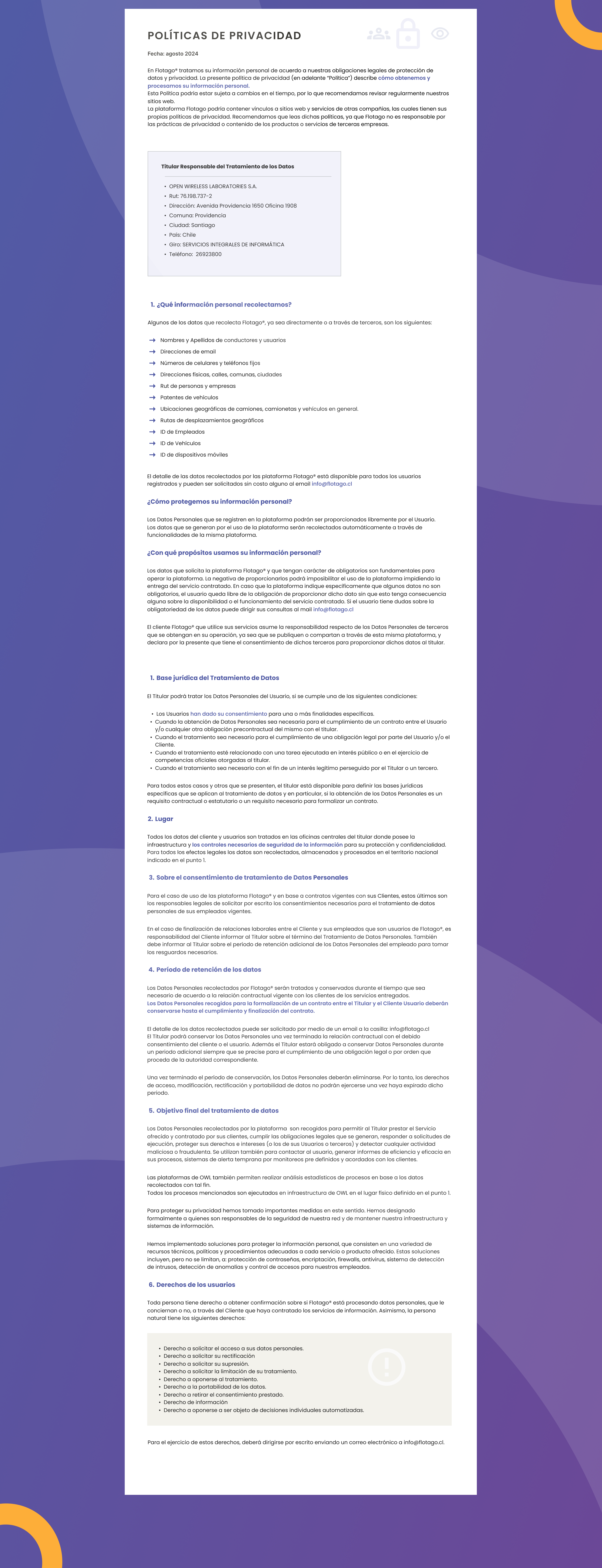 Políticas de seguridad